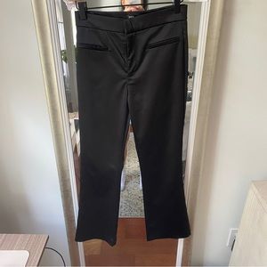 Zara Black Satin Mini Flare Pants